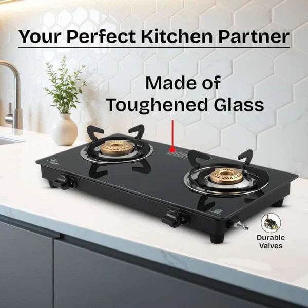 Burner Manual Compact With Toughened Glass Gas