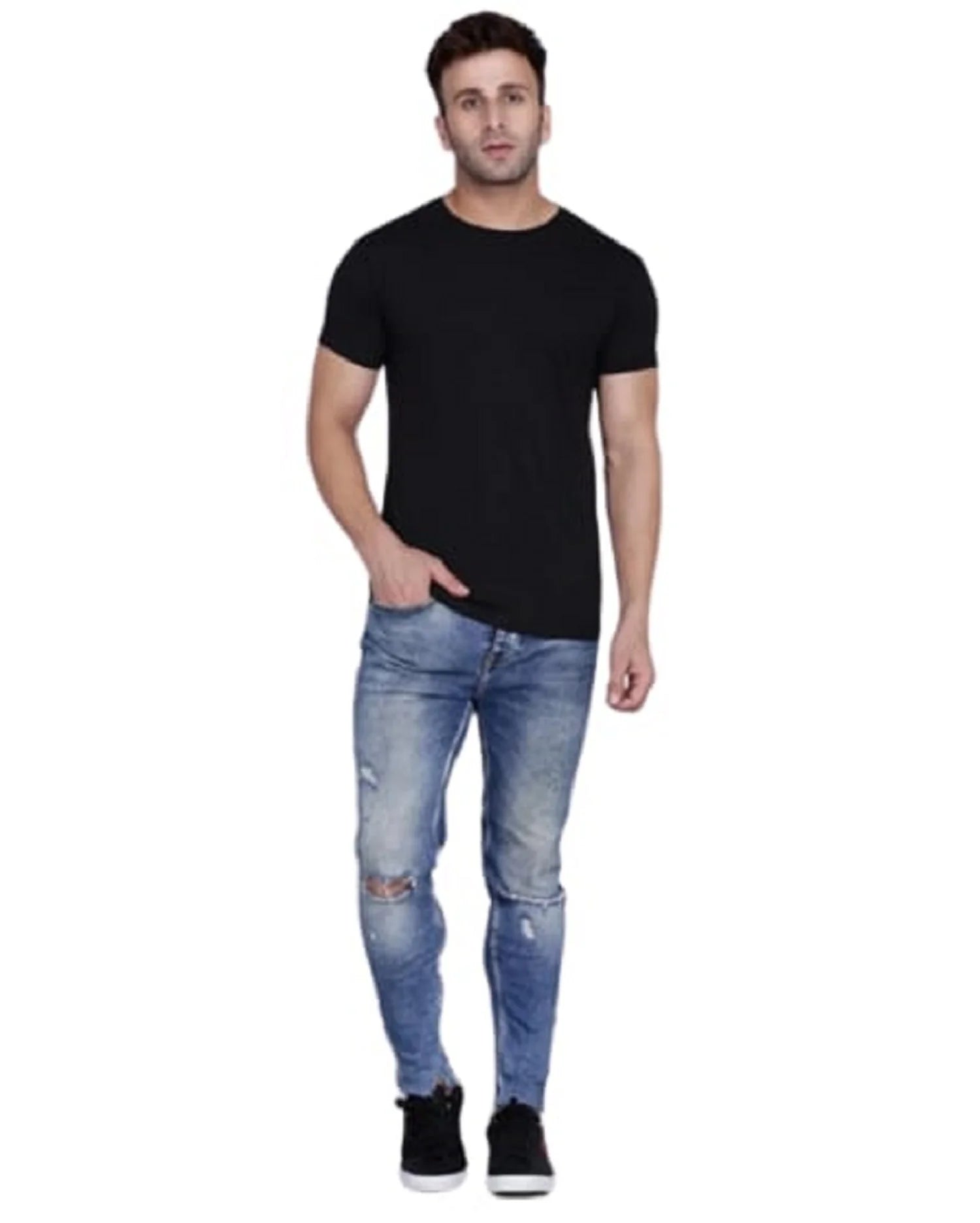 Pick Any 1 Mens Half Sleeves Round Neck T-shirt