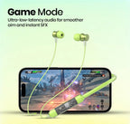 Transparent Bluetooth Neckband  | 72H Battery Life |HD Voice | Deep Bass Blynk