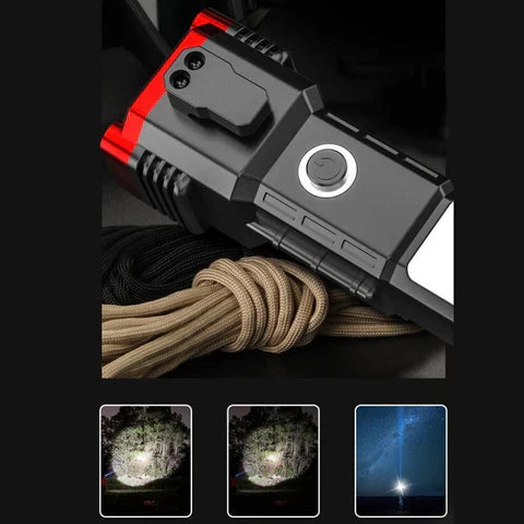 7-in-1 Emergency Multi-Tool Hammer with Built-In LED Torch