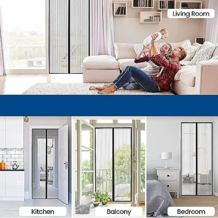 Magnetic Mosquito & Insect Repellant Screen Door