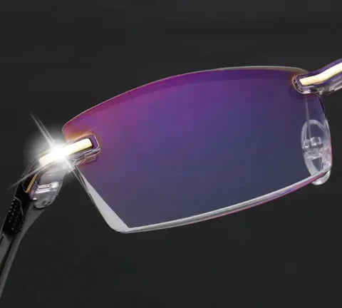 Rimless Adaptive Power Reading Glasses for Clear Vision