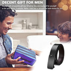 Premium Black Leather Belt for Men |Auto-Lock Buckle |  Adjustable & Durable Design | Formal – Casual Wear_Single