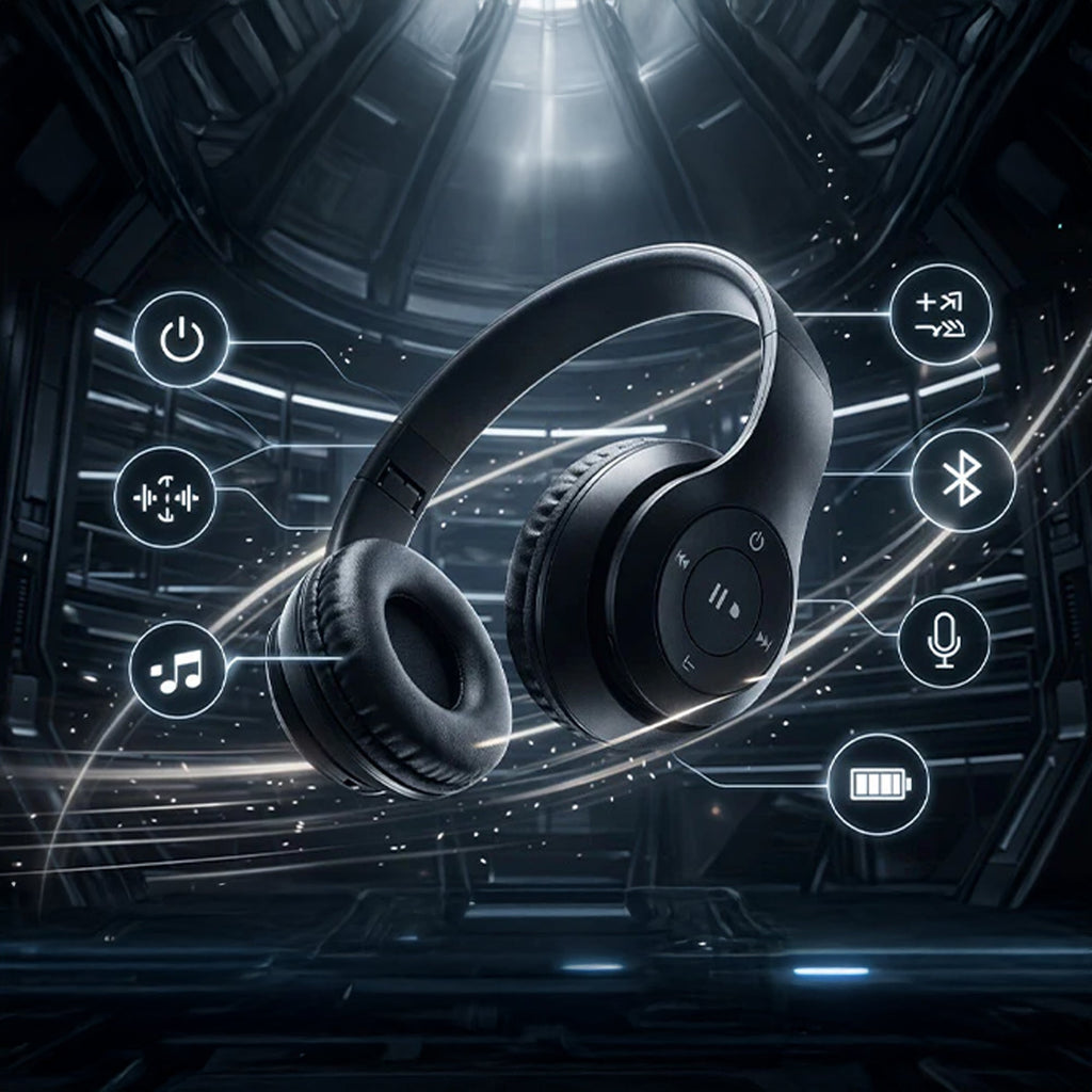 P47 Bluetooth Headphones with Foldable Design Blynk
