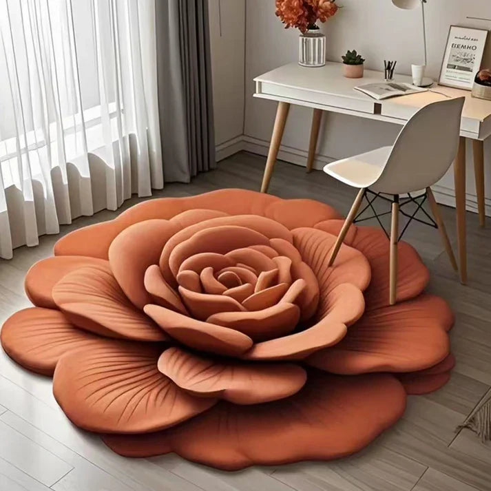 Floral Plush Diatomaceous Earth Floor Mat
