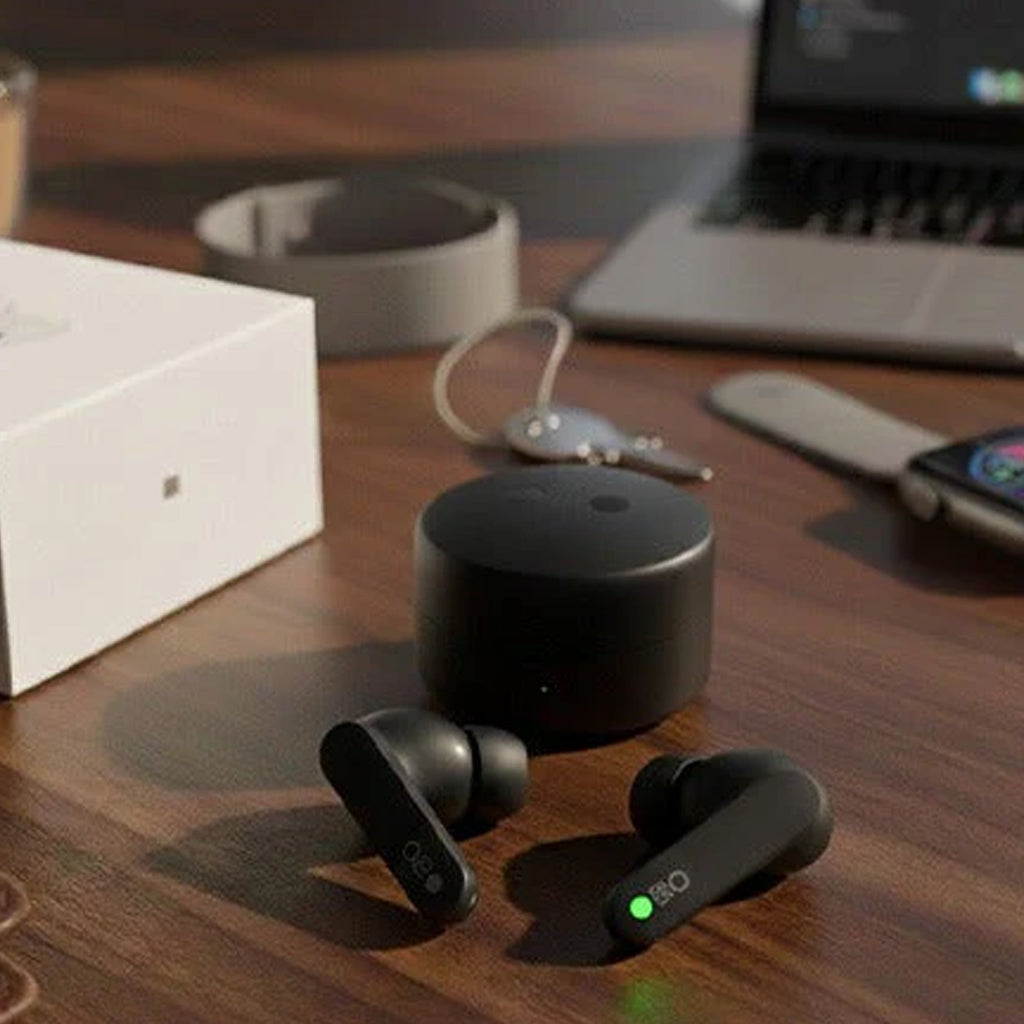 Round Wireless Earbuds with 12-Hour Playtime Blynk