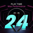 Wireless Bluetooth Neckband Earphones with Deep Bass Sound