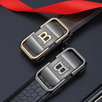 Men's Leather Automatic Buckle Belt _BUY 1 GET 1 FREE (Black & Brown)