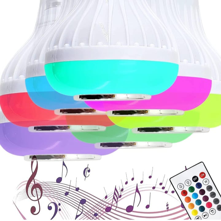 Colour Changing LED Bulb with Bluetooth Speaker & Remote