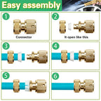 Heavy-Duty Brass Water Spray Nozzle Attachment