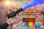 Pyro Gun With Holi Color With Free Refill