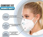 Pack of 10 N95 Masks Anti Pollution Washable Usable Layered