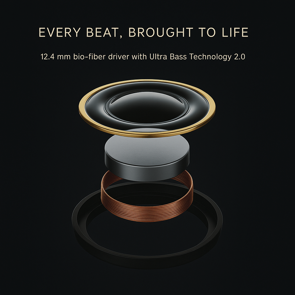 CMT Ultra Pro Earbuds with Active Noise Cancellation & HD Sound