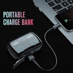 Wireless Bluetooth Earbuds with Noise Reduction & In-built Powerbank Blynk