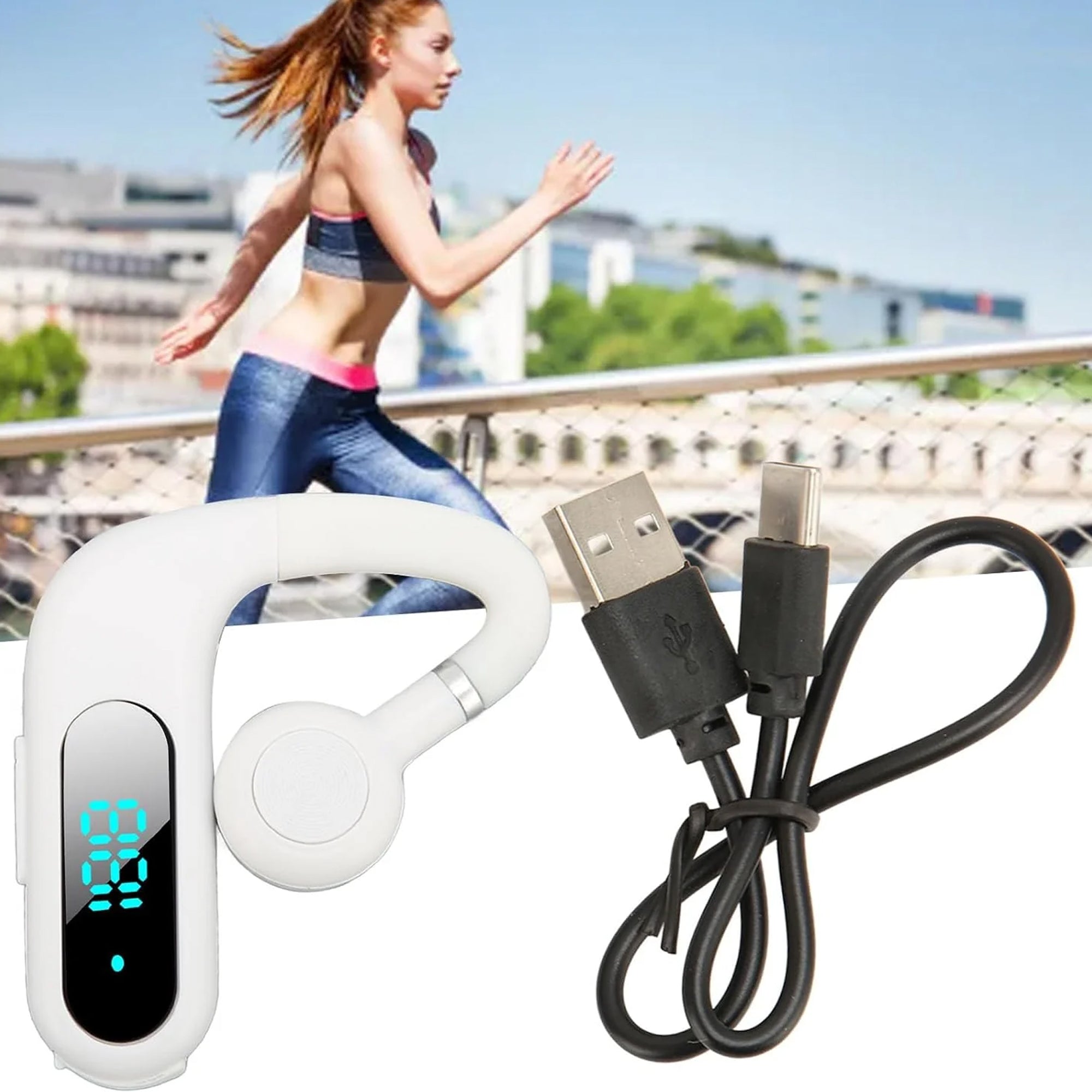 Smart Display Wireless Bluetooth Earbud