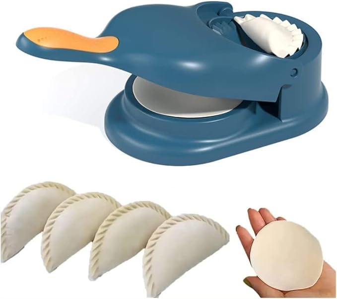 Dumpling Maker 3 in 1, Momo Maker, Gujiya Maker Machine, Momos Maker Machine, Kajjikayalu Karanji Maker- Samosa Maker - Skin Press Mould for Ghughra with Dumpling Puri Maker