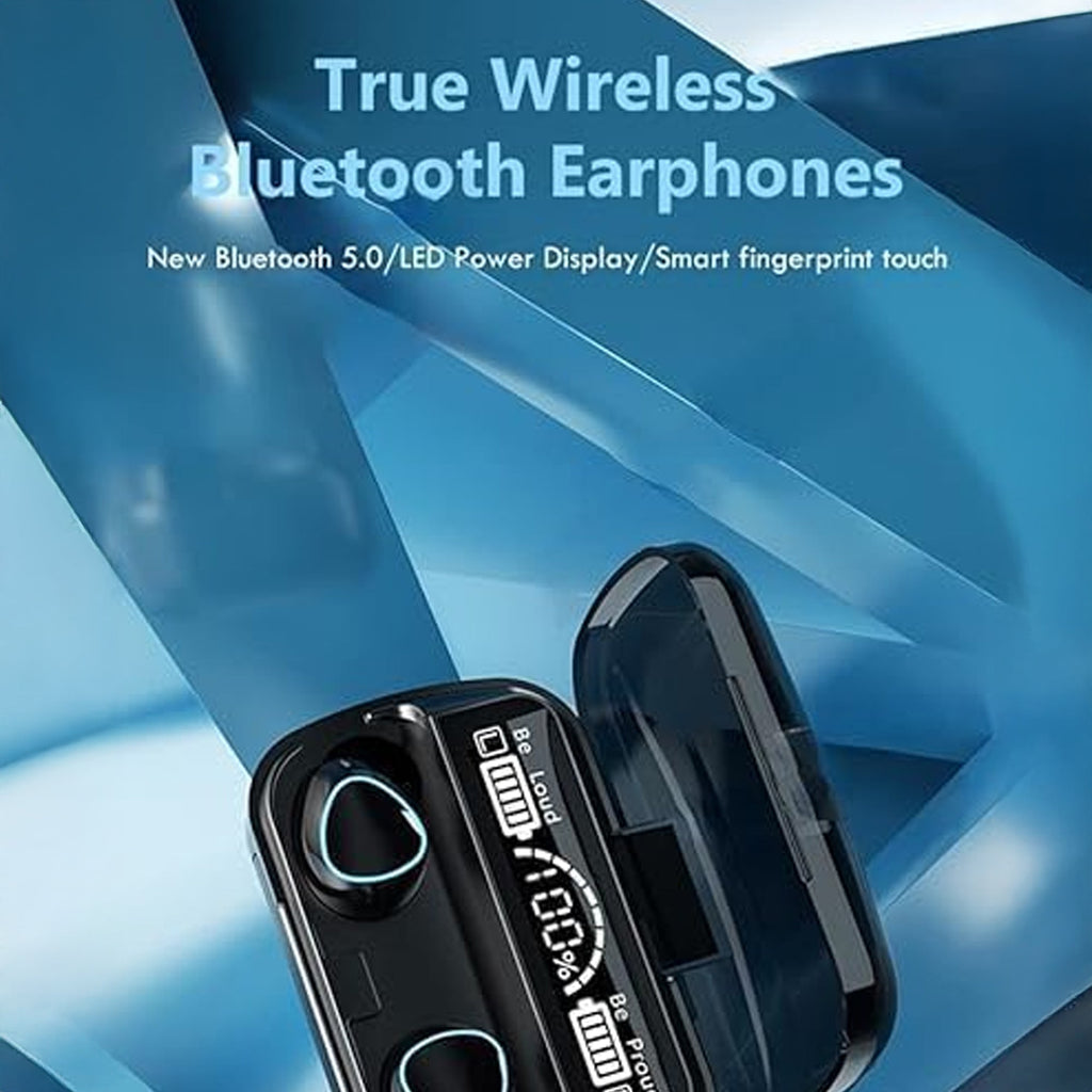Wireless Bluetooth Earbuds with Noise Reduction & In-built Powerbank Blynk
