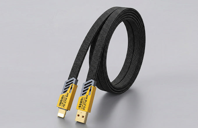 4 in 1 Cable | Gold Plated Ports | Ultra Fast Charging & Data Transfer | Supporting Thunderbolt, Type C, Lightning, Type A for All Phones & Laptop