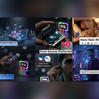 Wireless Bluetooth Earbuds with Powerbank Case and Display Clock