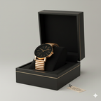 Unisex Stretchable Golden Watch