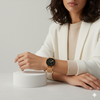 Unisex Stretchable Golden Watch