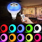 Colour Changing LED Bulb with Bluetooth Speaker & Remote