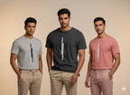 Men's Round Neck Graphic Printed T-Shirts Combo Pack of 3