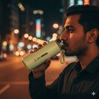 Leak-Proof Glass Water Bottle with Protective Silicone Sleeve