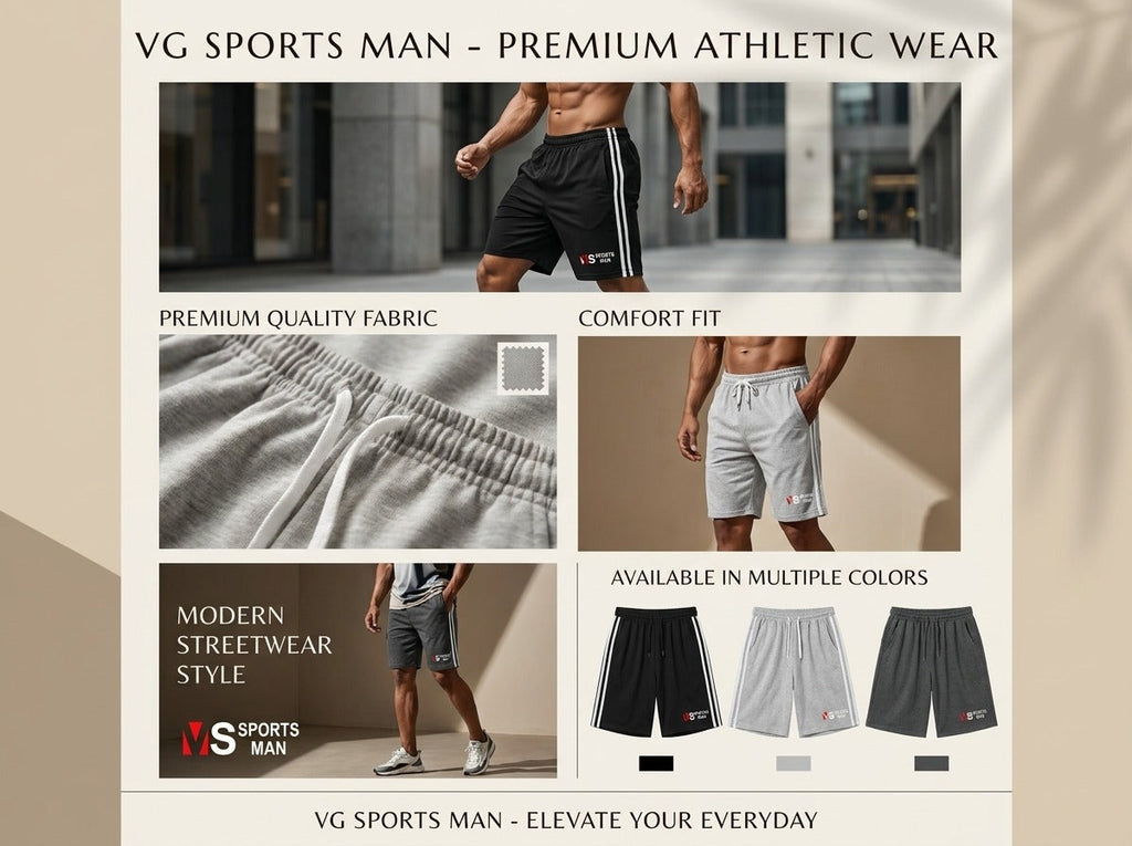 Men's Cotton Blend Shorts, Pack of 3