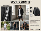 Men's Cotton Blend Shorts, Pack of 3