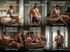 Pack of 3 Geometric Print Trunks with Elasticated Waistband-NV