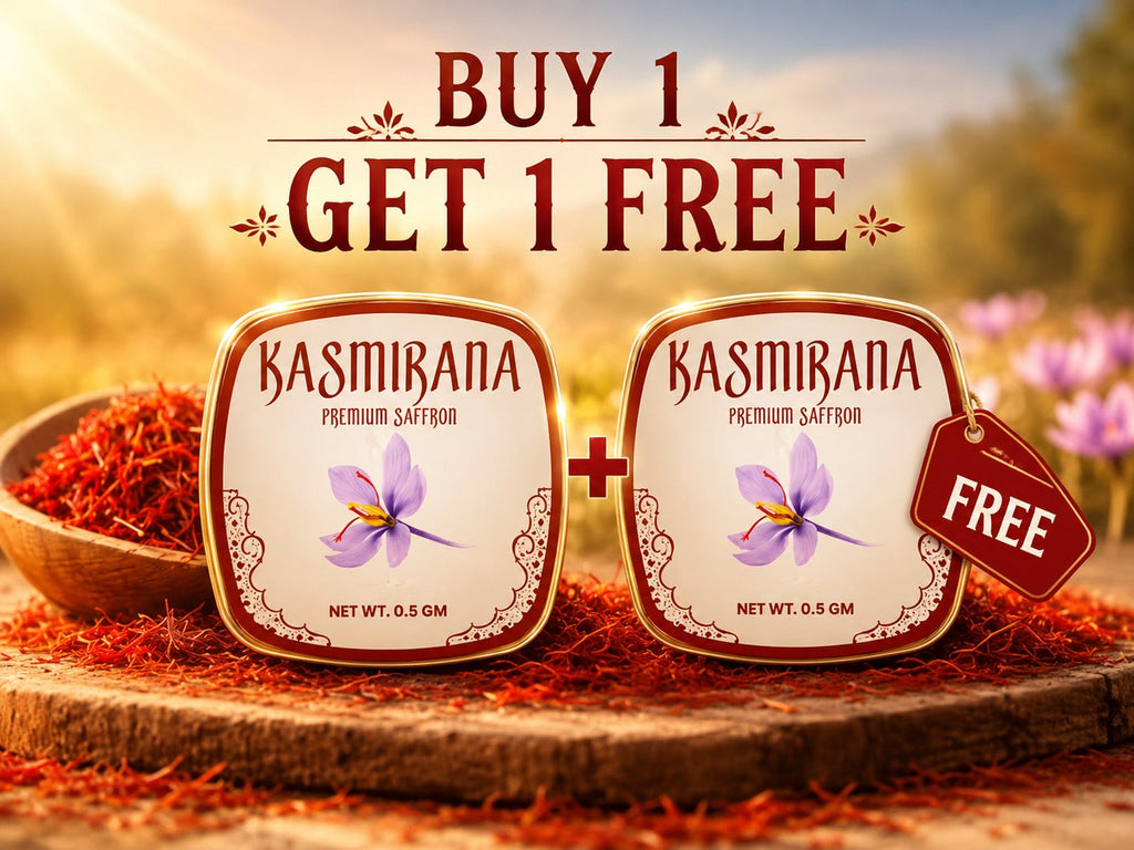 Buy1 Get1 Pure Kashmiri Saffron (Kesar)(0.5 gm each)-NV