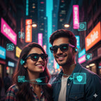Smart Bluetooth Audio Glasses - Sunglasses with Built-in Mic & Speakers, Open Ear Wireless Headphones Smart Glasses for Adults, Solar-Powered Smart Sunglasses
