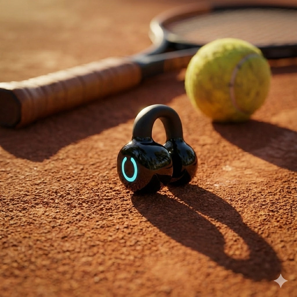 Open-Ear Bone Conduction Bluetooth Earbud with Comfortable Fit Blynk