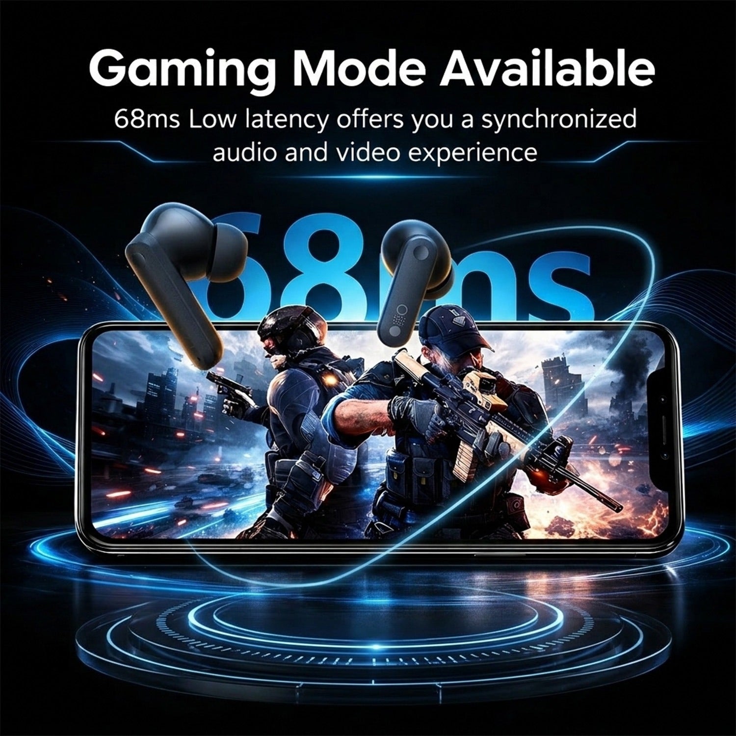 CMT Ultra Pro Earbuds with Active Noise Cancellation & HD Sound