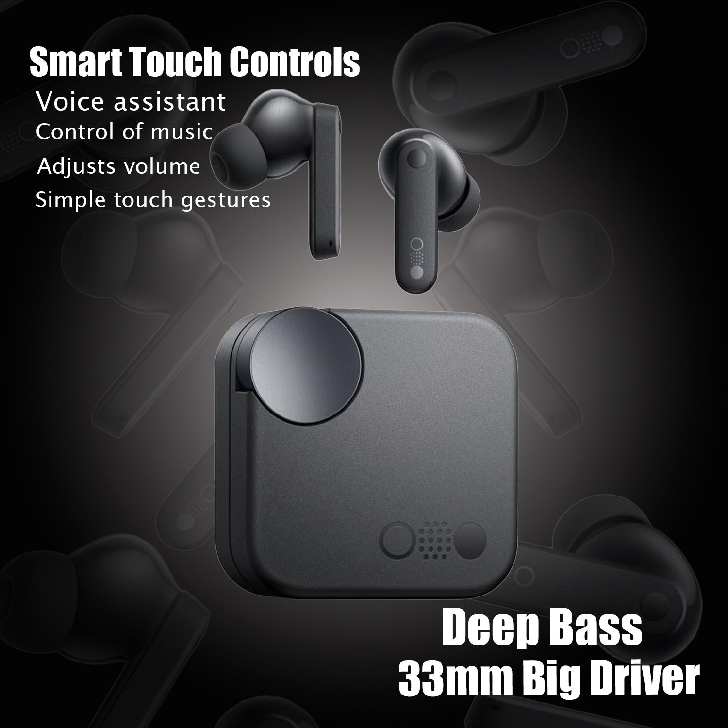 CMT Ultra Pro Earbuds with Active Noise Cancellation & HD Sound