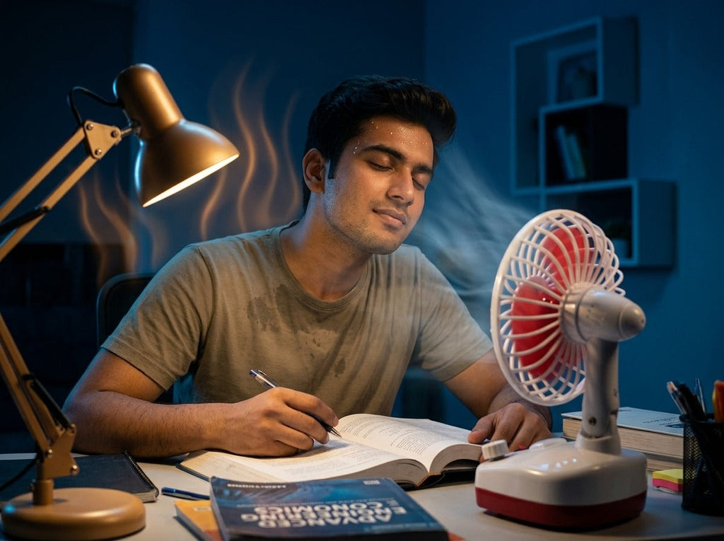 Rechargeable High-Speed Fan with Emergency Light