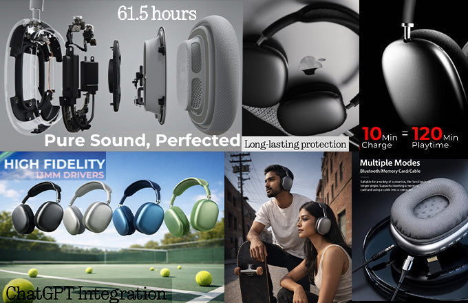 P9 Bluetooth Headphones with Unique Design Blynk