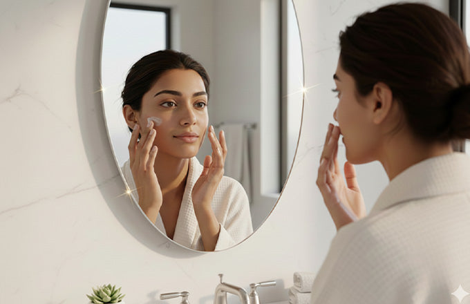 Crystal View Oval Decorative Wall Mirror with Modern Finish