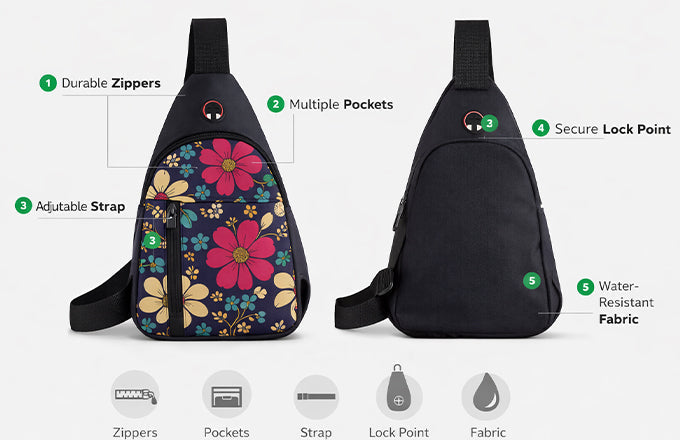 Waterproof Waist & Shoulder Sling Bag Blynk