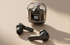 Transparent Ultrapods Max TWS Earbuds with LED Display Case