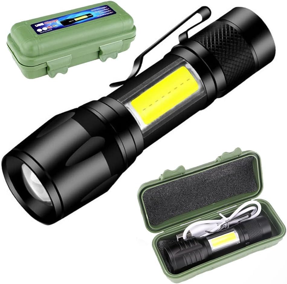 Mini LED Rechargeable Flashlight Your Pocket-Sized Powerhouse for Any Adventure Blynk